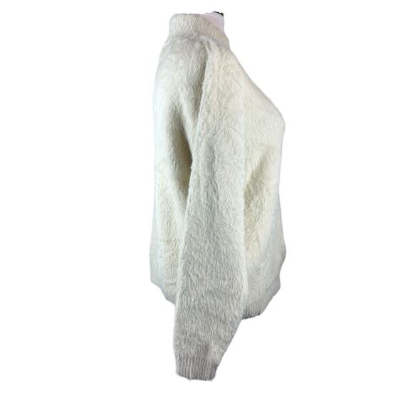 NWT Mersea Chalet Mock Neck Sweater Pockets Fuzzy Soft Women's L/XL Mer Sea - Picture 9 of 13